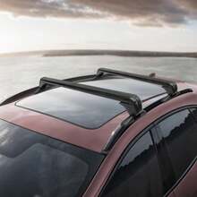 New Black Aluminum Car Roof Rack With Lock 1m Bar 75kg Load Capacity - Black - View 7