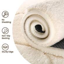 Sour Lemon Rugs Living Room Large 160x230cm,Decorative 3D Carved Area Rugs For Bedroom,Extra Large Rugs For Living Room,Machine Washable Rug Anti Slip Short Pile Rug Carpets Mat For Lving Room, Bedroom, Home Decor - Milky White - View 5