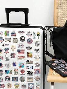 100pcs U.S. 250th Anniversary Stickers For Skateboard, Guitar, Laptop, Suitcase, Storage Box, Room Decor DIY Graffiti Stickers - United States - View 3