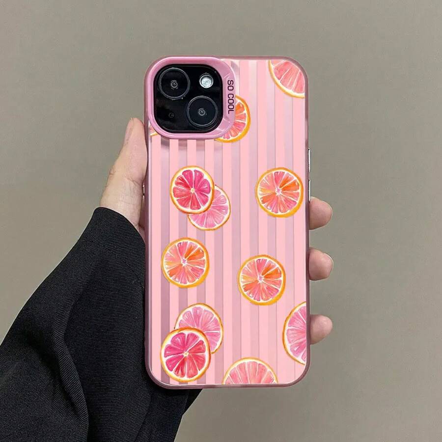 Gestreiftes Fruchtmuster Laser Handyhülle für iPhone 15 17 Pro Max 16 14 Pro Max Plus 12 11 13 Mini Pro Max Stoßfeste Rückseite KWIS - 3 - Übersicht 1