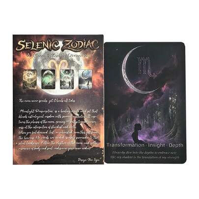 Selenic Zodiac 神秘學神諭卡 | 月亮與星座占卜 44 張卡牌套組