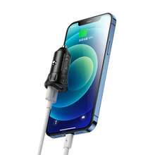 Cargador de coche USB dual REMAX RCC236 con cable de datos 3 en 1 de 2.4A para Apple/Micro USB/Tipo C, carga rápida - Unitalla - Ver 4