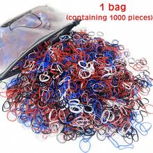 1 Bag 1000pcs Dopamine Colorful Rubber Bands Hair Ties, Non-Damaging Hair Accessories, Multi-Purpose Hair Bands, Transparent Mini Elastic Hair Ties, Small Ponytail Rubber Bands, Gift - Multicolor - View 26