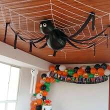 5 Sets DIY Balloon Decoration Spider-Shaped Realistic Balloon Material Packaging Wall Decor, Halloween Party Decoration Supplies - Balloon Set - View 8
