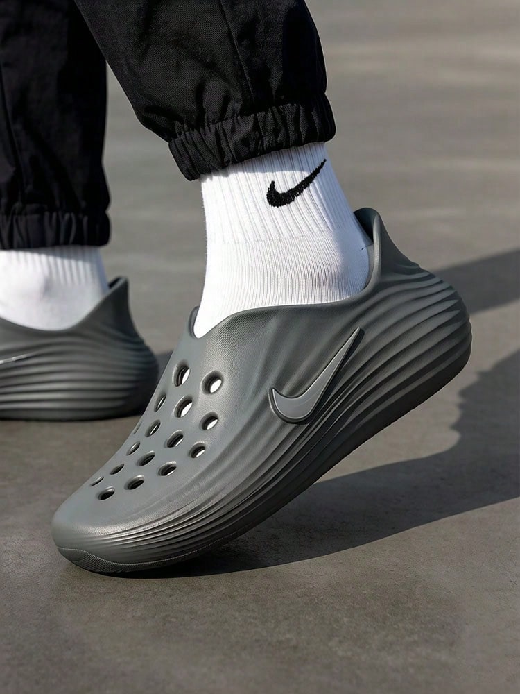Nike ReactX Rejuven8 Minimalist Comfortable Slip-On Clogs Men's Smoke Gray - Gray - View 1