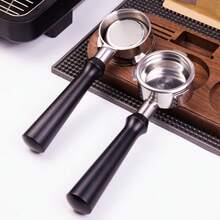 58mm 3-Ear Bottomless Portafilter, Professional Espresso Handle, Compatible With CASABREWS 5700 Series Neutron Pro Ultra 4700Gense, 304 Stainless Steel Material, Includes Filter Basket, 4.9mm Thickness - Multicolor - View 9