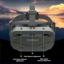 適用於 iPhone 或 Android 的 VR 眼鏡，虛擬實境 3D 眼鏡，兼容 4.7-7 英寸手機，適用於手機遊戲與電影 - 查看 8