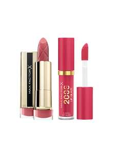 Max Factor [حزمة] أحمر شفاه Colour Elixir 020 Burnt Caramel 4.8 G + لمعان شفاه 2000 Calorie 030 First Sip 4.4 Ml - 020 كراميل محروق + 030 الرشفة الأولى - مشاهدة 1