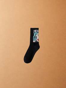 1/3/5 Pairs Men's Mid-Calf Socks, Boys' Sweat-Absorbing Odor-Resistant Sports Basketball Socks, Long Running Socks, All-Season Versatile, Soft Breathable, Skin-Friendly Comfortable, High Elasticity Moisture-Wicking, Durable And Non-Constricting; Suitable For Daily Commute, Casual Wear, Basketball, Cycling, Hiking, Running And Other Sports, Sports Socks, Fitness Training Socks. - Multicolor - View 13
