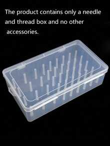 1pc 42 Spool Sewing Thread Storage Box, A Clear Plastic Spool Holder, An Embroidery Storage Box,Embroidery Sewing Kit Box, Portable Large Capacity Needle Case, Hand-Held Sewing Box For DIY Sewing, Embroidery, Quilting Accessories. - Multiple Styles - View 8