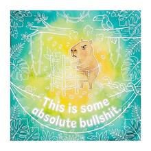 My Life 髒話獨角獸成人塗色書，趣味舒適獨角獸反向塗色與墨線描摹藝術，24頁單面印刷，7.9*7.9英吋，粗線條易上色，幽默紓壓藝術療癒，成人日常與生日禮物 - 繪畫本 - 查看 4