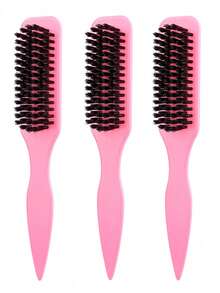 Sharp Tailed Beard Brush,Men's Vintage Oil Head Styling Brush,Slick Back For Sleek Ponytail Bun & Smoothing Baby Hairs,Edge Control,Sectioning,Parting - Multicolor - View 27