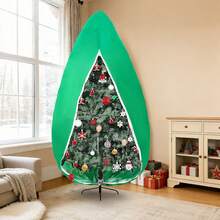 Christmas Tree Storage Bag Large Christmas Tree Cover Upright Storage Bag For Christmas Tree - Green - View 8