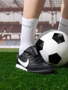 Nike Men's Football Training Shoes, TF Studs For Hard Ground, HM0283-001 - Black/White - View 4