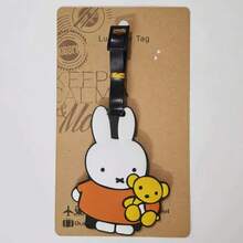 1pc New Miffy Luggage Tag, High Color Value Cartoon Doll Creative Cute Unisex Suitcase Carry-On Checked Baggage Anti-Loss Pendant - Multicolor - View 5