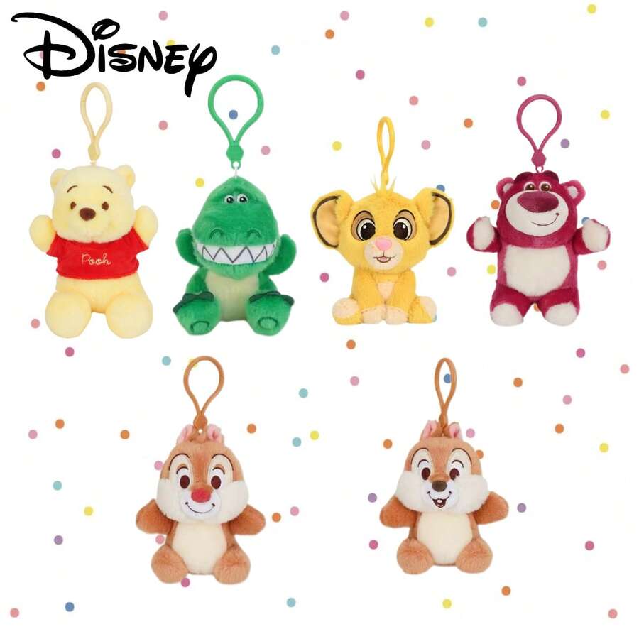 Disney 1 buah Liontin Boneka Plush Kartun Seri Happy, Gantungan Kunci Ransel Gaya Gadis Imut, Liontin Ransel Serbaguna untuk , Hadiah Ulang Tahun dan Liburan - MultiWarna - View 1