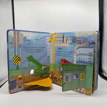 Compact Educational Picture Book "A Beehive", Cardboard Material, Foldable Inner Pages, Suitable For Family Reading, Early English Learning, Cognitive Enlightenment, Language Development, Halloween And Christmas - Multicolor - View 3