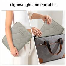 DANYCASE 11-13 吋平板電腦保護內襯攜行包，相容 iPad 第 10 代、第 11 代、10.9 Pro、11、12.9、第 7 代、第 8 代、第 9 代、10.2 - 灰色 - 查看 5