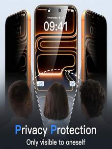 4片裝 11 12 13 14 15 16 17 Pro 14 15 16 Plus 17 Air 系列隱私鋼化玻璃螢幕保護貼，28°側視隱私，9H鑽石硬度，98%透光率，防刮，高畫質觸控精準，適合辦公/通勤 - 4件 - 查看 4