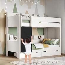 1pc 3-Section Foldable Strap-Fixed Anti-Slip Solid Color Thickened Fabric Bunk Bed Ladder Safety Pad - Multicolor - View 5