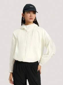 Adidas 女款 FAV WV JKT2 梭織連帽夾克 KS2861 - 白色 - 查看 1