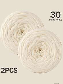 1/2件 T-Shirt 紗線，大號 300g±20g/件 -2cm 寬，編織布料柔軟聚酯纖維紗線，適用於 DIY 鉤編包包、籃子、地墊、拖鞋、娃娃、紗線手工藝。多色紗線、度假紗線、鉤編紗線、手工紗線、多功能鉤編配件、手工禮物 - 彩色 - 查看 67