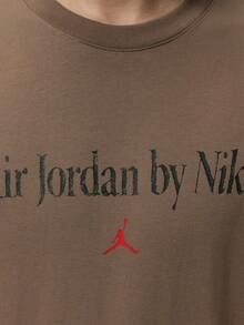 Jordan Men's AS BRK GX SNKR 85 SS CRW Short Sleeve Knit Collarless T-Shirt TIX1577-274 - Rust Brown - View 5