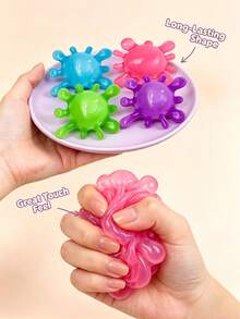 1 món đồ chơi bóp xả stress hình virus vi khuẩn, mềm và dễ nén, phù hợp giảm lo âu, thư giãn văn phòng và giải trí tại nhà, vui nhộn giá rẻ, quà tặng tốt nghiệp hoàn hảo - Nhiều màu - Xem 5