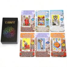 TAROTIKA Tarotkarten Legen Geman Language Tarot Cards Fortune Telling Game Card Divination Fate Party Family Board Game - Red - View 3