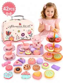 Kids Tea Sets - Pink - View 1