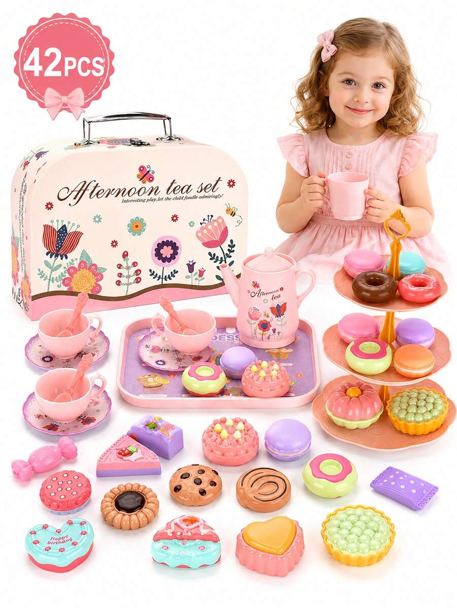 Kids Tea Sets - Pink - View 1
