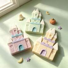 Castle Shaped Silicone Mold For Candle, Aromatherapy, Plaster, Soap, Home Decor Candle Ornament - Grey - View 4