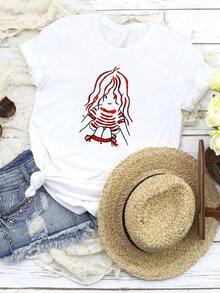 Women T-Shirts - 白色 - 查看 1