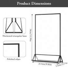 Shoze Display Stand, Stable Table Sign Holder, Durable Multipurpose Rack Perfect For Shop, Office, Restaurant And All Kinds Of Indoor Display Scenes - Black - View 7