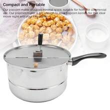 Stainless Steel Popcorn Maker, 10 Liters, Manual Crank, For Homemade Popcorn - A - View 8