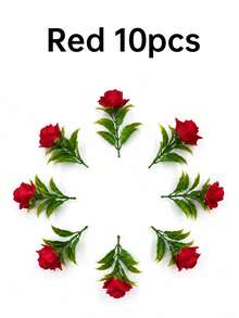 10/20pcs Artificial Roses, Flocked Material Soft Touch 10cm/4in, Suitable For Wedding Decor, Bridal Bouquet, Home Decor, Anniversary, Birthday Party, DIY Crafts, Floral Centerpiece, Party Backdrop, Outdoor Garden Decoration - Rose - View 14