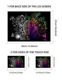 Laptop Skin Sticker Decal 15.4 Inch 15.6 Inch Laptop Vinyl Skin Sticker Cover Art Protection Laptop (Including 2 Wrist Pads Skin) - View 7