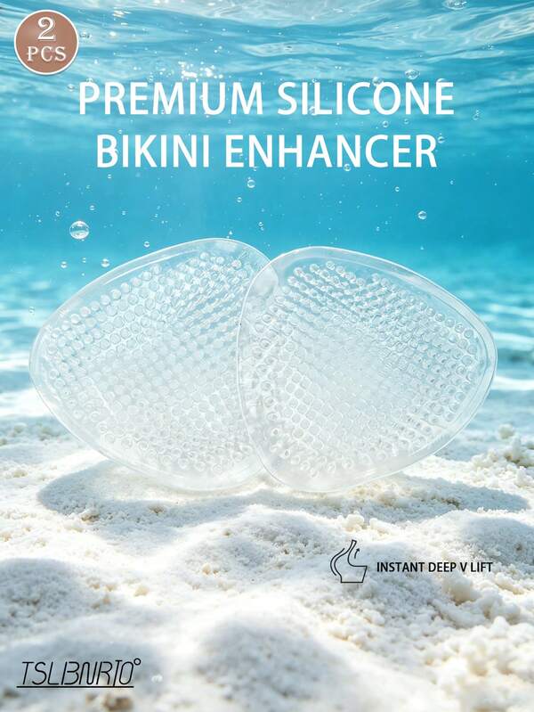 2 pièces Coussinets de soutien-gorge respirants en nid d'abeille, coussinets épaissis push-up pour maillot de bain bikini, coussinets de levage instantané en V profond, accessoires de lingerie réutilisables