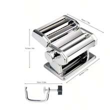 Stainless Steel Pasta Machine Manual Spaghetti And Lasagna Machine - Silver - View 5