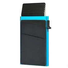 Men's Smart Pop Up Credit Card Holder, Minimalist Slim RFID Blocking Wallet, Money Clip, Durable Expandable Backplate, Pocket Purse - Multicolor - View 22