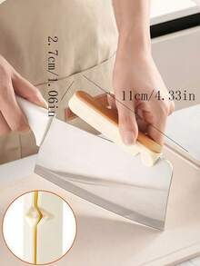2pcs Home Hand Protection Knife Tools, For Hands, Suitable For Cutting Bone With Kitchen Knives, Effortless And Easy To Use, With Back Pad To Protect Hands - Multicolor - View 2
