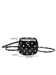 Versatile Minimalist Design, Solid Color Mini Women's Cross-Body Bag, Flap, Small Medium , New Fashion Shoulder Bag - Black - View 3