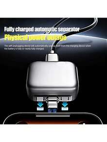 140W Type-C 快充自動斷電充電器,磁吸彈出式充電接口,100% 滿電自動斷電電源適配器,旅行必備,夜間充電 - 彩色 - 查看 11