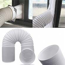 Adjustable Heavy Duty 4-Layer Protective Dryer Vent Hose, White - Multiple Styles - View 2