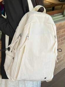 This Solid Color Backpack Design Can Be Worn As A Backpack, A Shoulder Bag, Or A Handbag - Multicolor - View 3