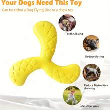 1pc Dog Interactive Toy, Soft EVA Floating Disc, Three-Blade Design, Suitable For Small And Medium Dogs Outdoor Fetch Training Toy, Beach Park Play Gift, Bright Orange Pet Toy - Multicolor - View 5