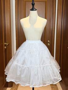 70cm/60cm 婚紗裙撐，2層/4層柔軟網紗聚酯纖維半裙，蓬鬆裙撐，適用於婚紗、蘿莉塔服裝與 Cosplay - 彩色 - 查看 10