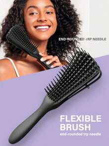CHIGO 6pcs Hair Comb Set, Includes Wide Tooth Comb, 9-Row Brush, Massage Comb, Detangling Comb, Tail Comb, Edge Comb, Parting Comb And Styling Comb, Suitable For All Hair Types Salon Combs, Detangles Hair (Includes 1/3/6pcs Set) - Multicolor - View 4