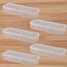 5pcs Airtight Food Storage Box, Meal Prep Containers - Multi-Compartment Reusable Lunch Box For Fridge, Home, Kitchen, School, Work And Travel. Food Container, Snack Container, Adult Portion Control Lunch Box, Lunch Bento Box, Fruit Serving Tray. - Transparent - View 13