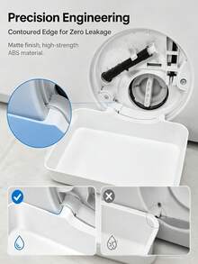 Washing Machine Base Water Tray Leak-Proof Mat Durable Easy To Clean Anti-Overflow Floor Protection Thickened Anti-Slip Tray Stand, Collection Tray, Leak-Proof Pad, Durable Material Appliance Pad, Leak-Proof Mat, Home Goods, Home Cleaning Additions - Washing Machine Drain Pan - View 11